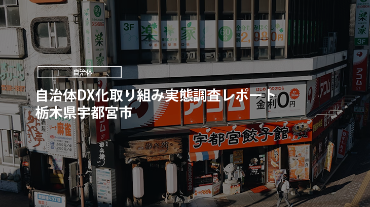 【2024年版】自治体DX化取り組み実態調査レポート｜栃木県宇都宮市