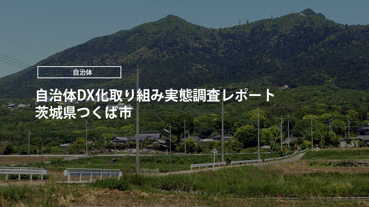 【2024年版】自治体DX化取り組み実態調査レポート｜茨城県つくば市
